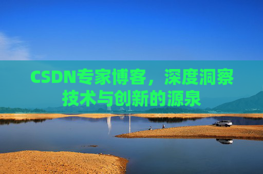 CSDN专家博客，深度洞察技术与创新的源泉